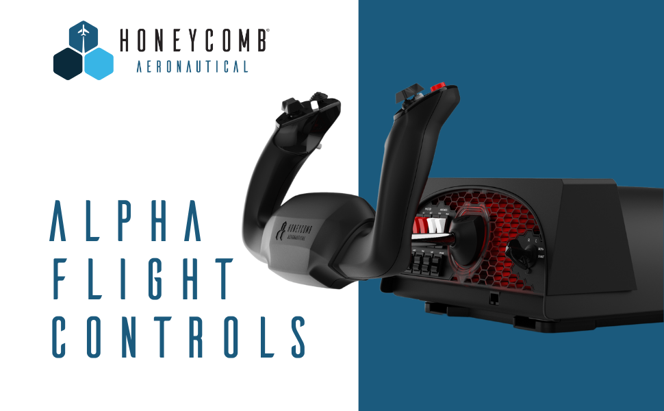 Honeycomb Aeronautical Alpha Flight Yoke & Switch Panel -  Aviation Control System for Fight Simulation - Home Cockpit for Sim  Enthusiasts &, Aspiring Pilots - 180 Degree Rotation - Switch Panel – PC :  Video Games