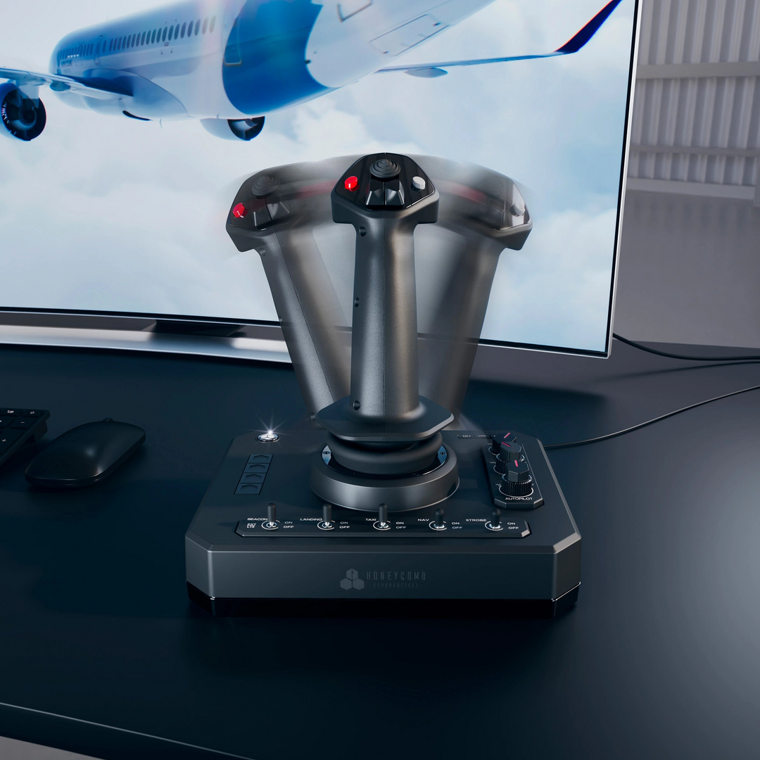 Flight Stick Inceptor Foxtrot Aviation Stick – Premium Flight Stick Joystick for PC Sims ...